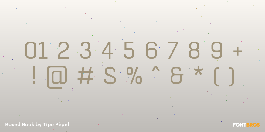 Boxed Book Font Poster #4