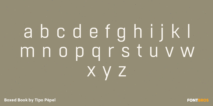 Boxed Book Font Poster #1