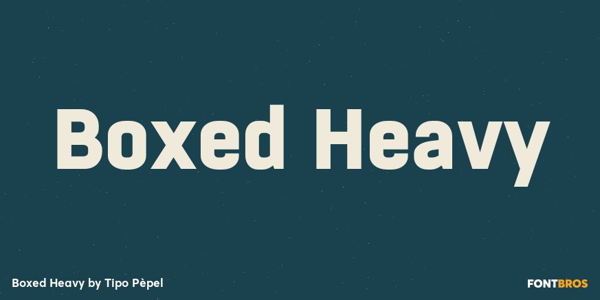 Boxed Heavy Font Poster #1