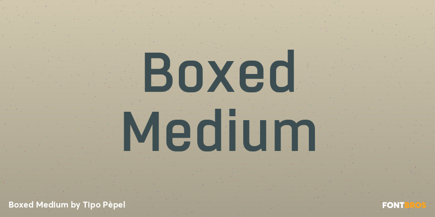 Boxed Medium Font Poster #1