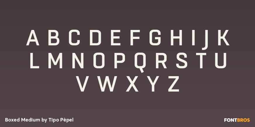 Boxed Medium Font Poster #2