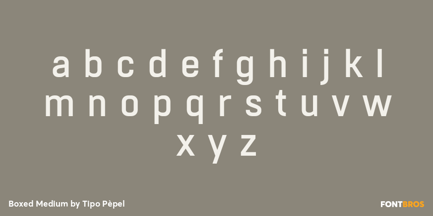 Boxed Medium Font Poster #3