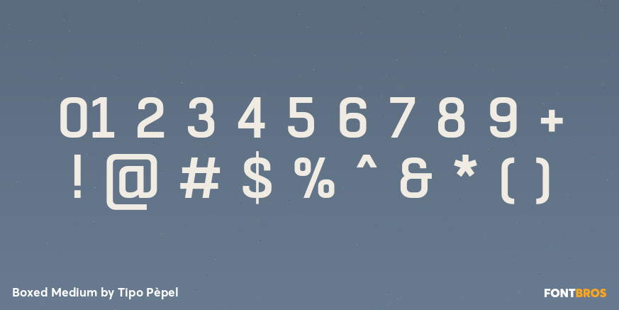 Boxed Medium Font Poster #4