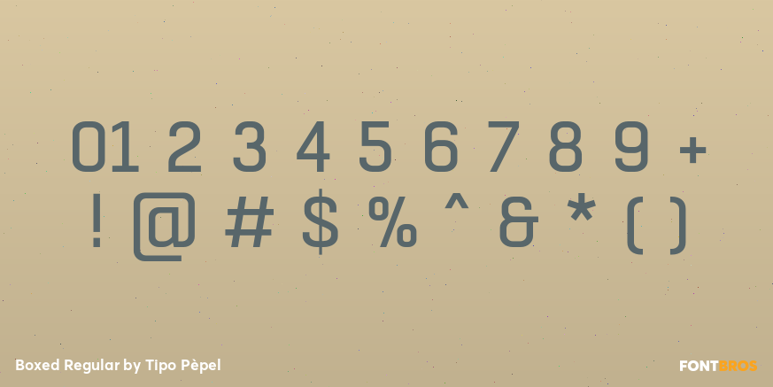 Boxed Regular Font Poster #4