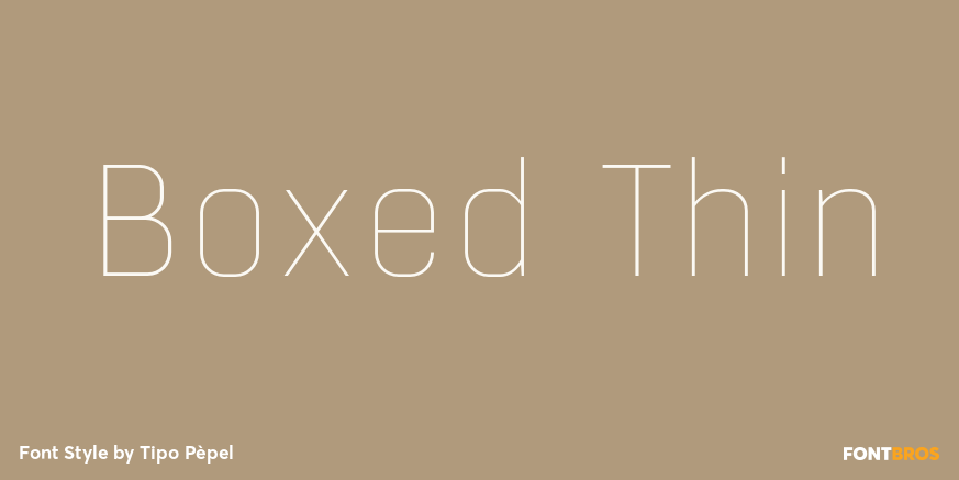 Boxed Thin Font Poster #1