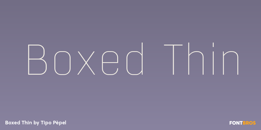Boxed Thin Font Poster #1