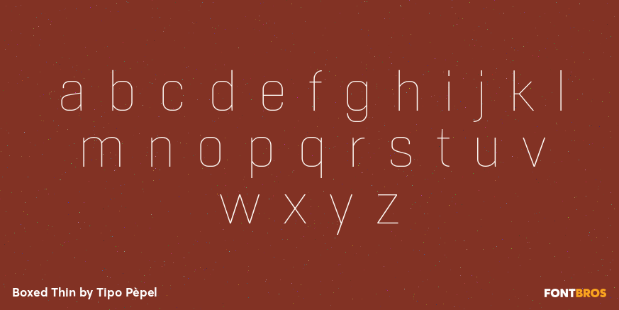 Boxed Thin Font Poster #3