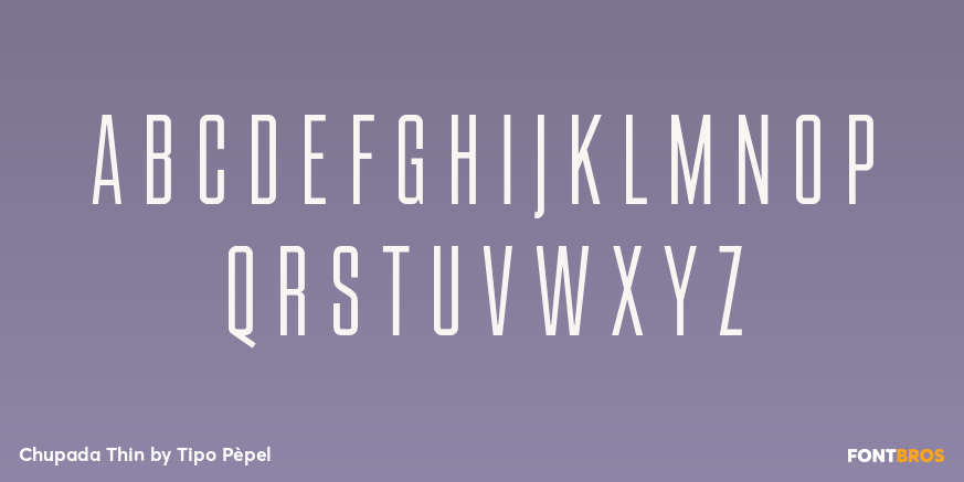 Chupada Thin Font Poster #2