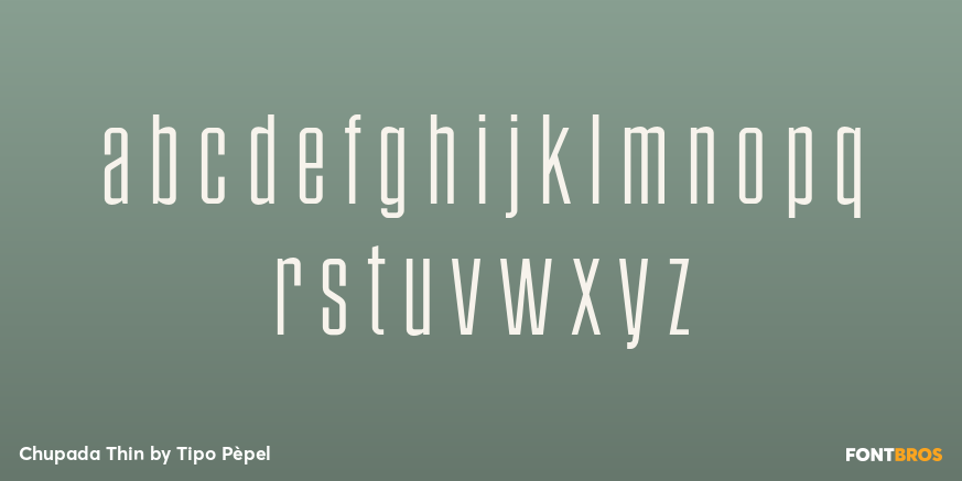 Chupada Thin Font Poster #3