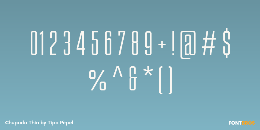 Chupada Thin Font Poster #4