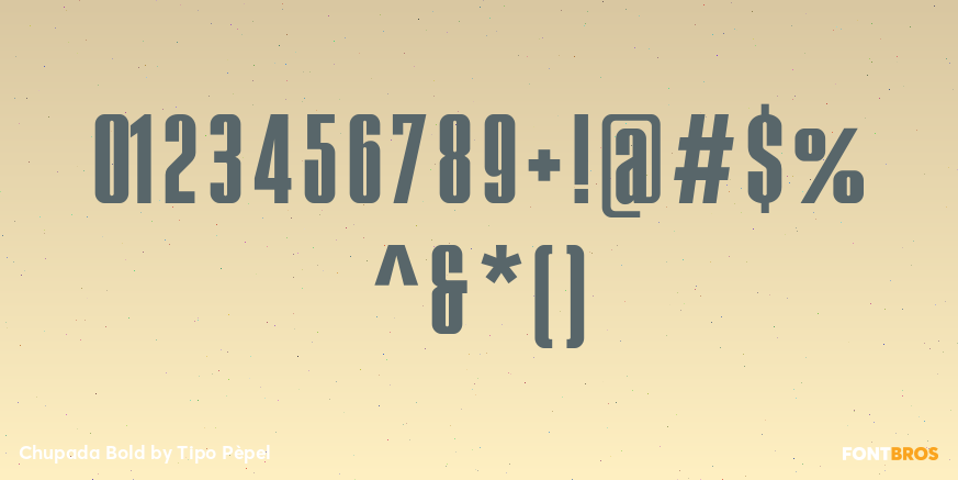 Chupada Bold Font Poster #4