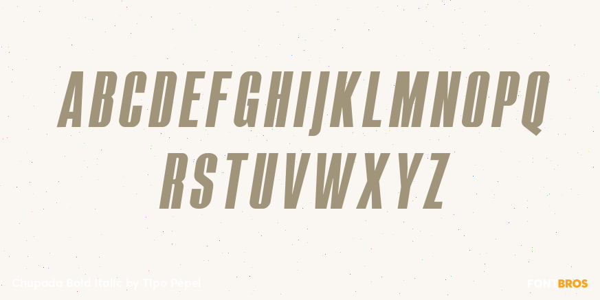 Chupada Bold Italic Font Poster #2