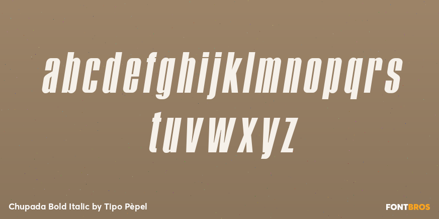 Chupada Bold Italic Font Poster #3