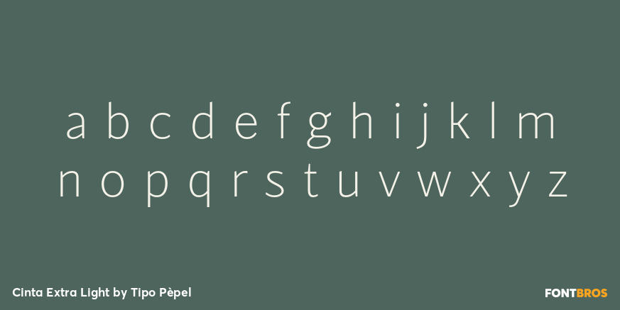 Cinta Extra Light Font Poster #3