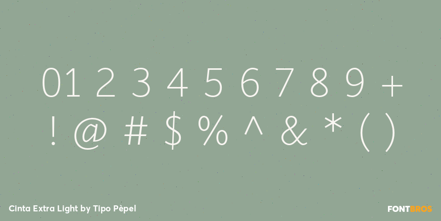 Cinta Extra Light Font Poster #4