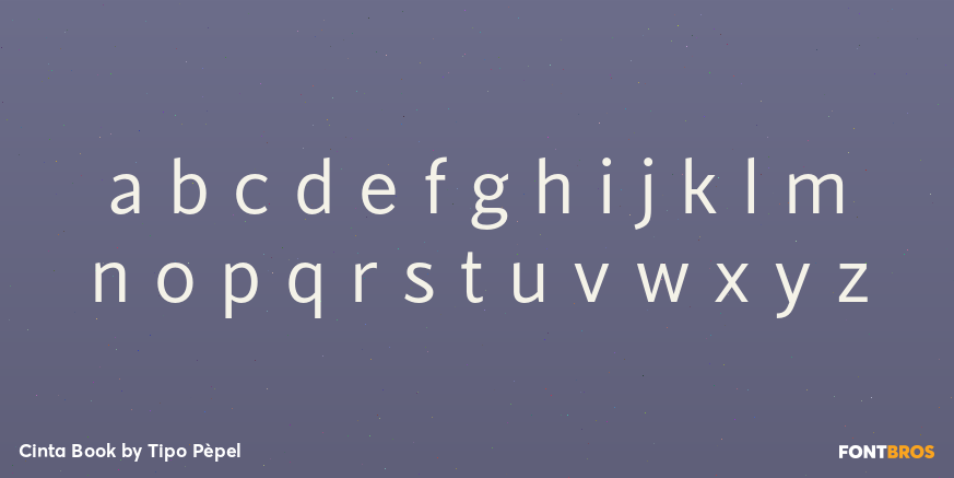 Cinta Book Font Poster #3