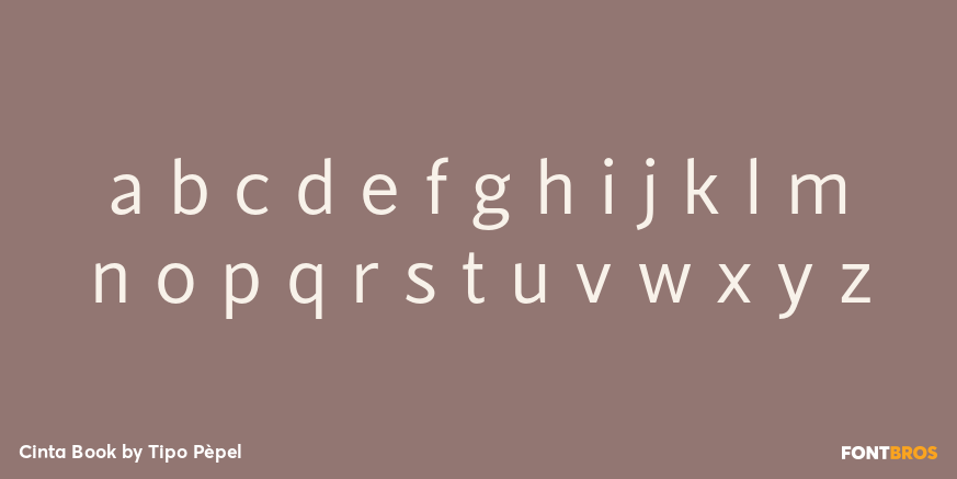 Cinta Book Font Poster #1
