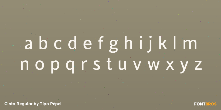 Cinta Regular Font Poster #3