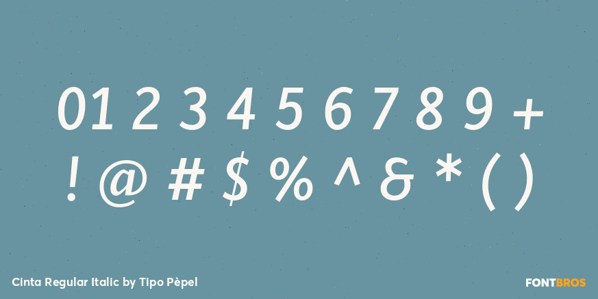 Cinta Regular Italic Font Poster #1