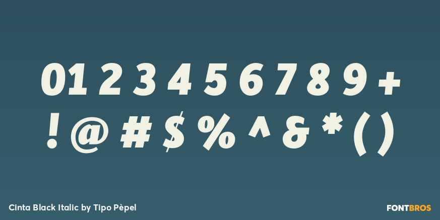 Cinta Black Italic Font Poster #1