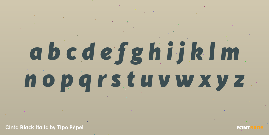 Cinta Black Italic Font Poster #3