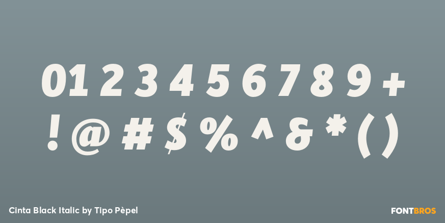 Cinta Black Italic Font Poster #4