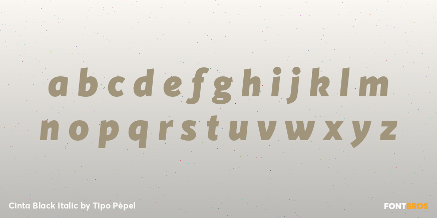 Cinta Black Italic Font Poster #1