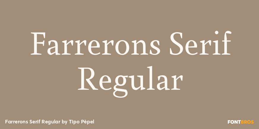 Farrerons Serif Regular Font Poster #1