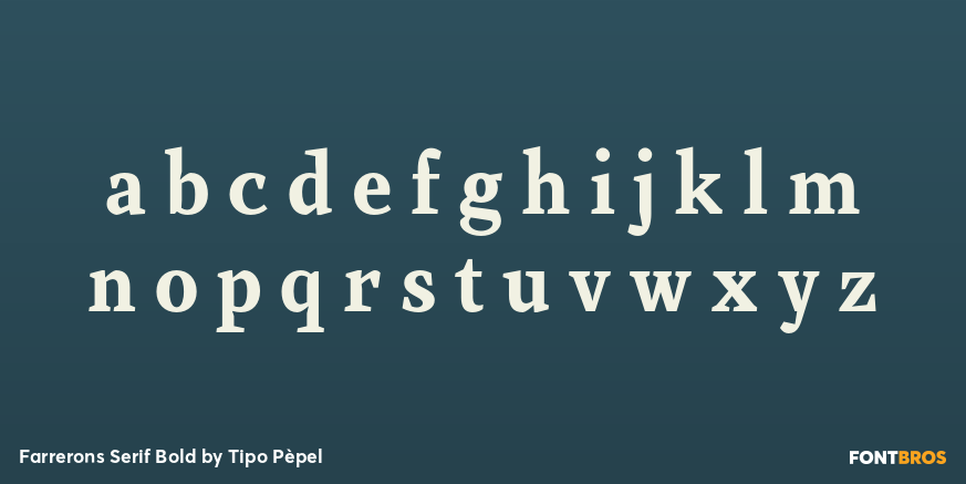 Farrerons Serif Bold Font Poster #3