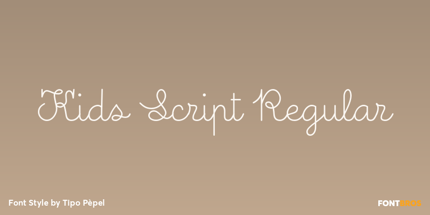 Kids Script Regular Poster