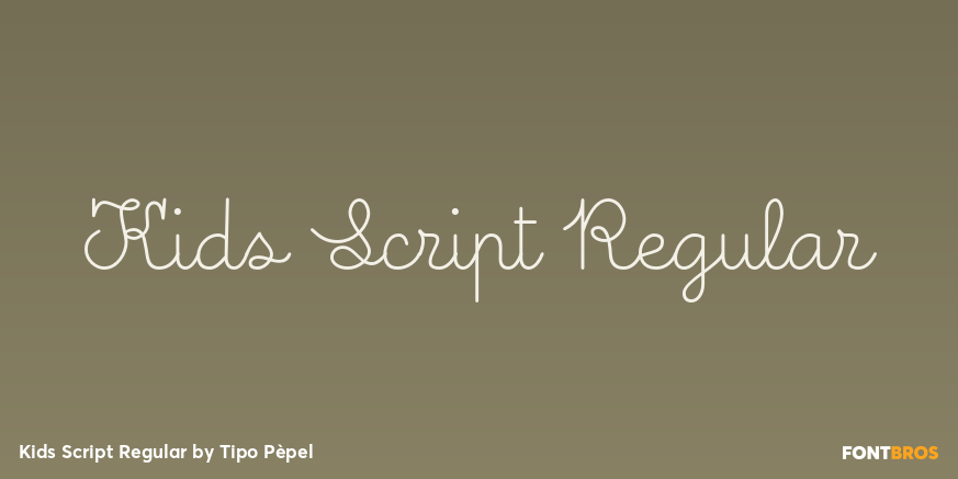 Kids Script Regular Poster