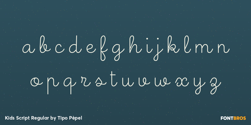 Kids Script Regular Font Poster #3