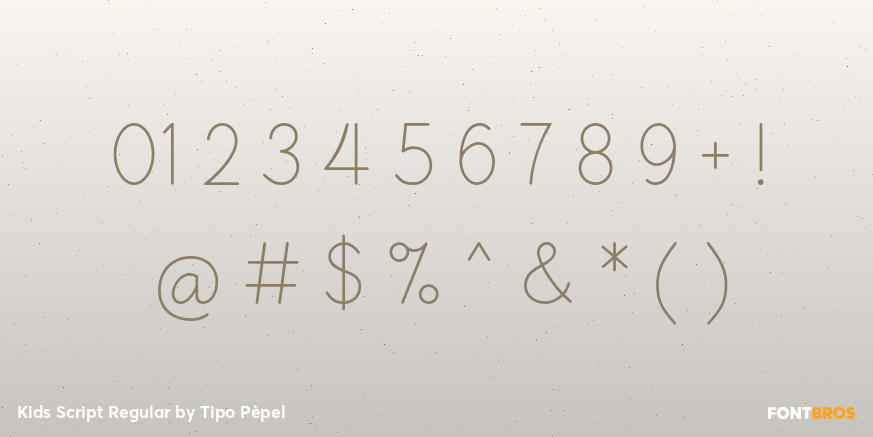 Kids Script Regular Font Poster #4