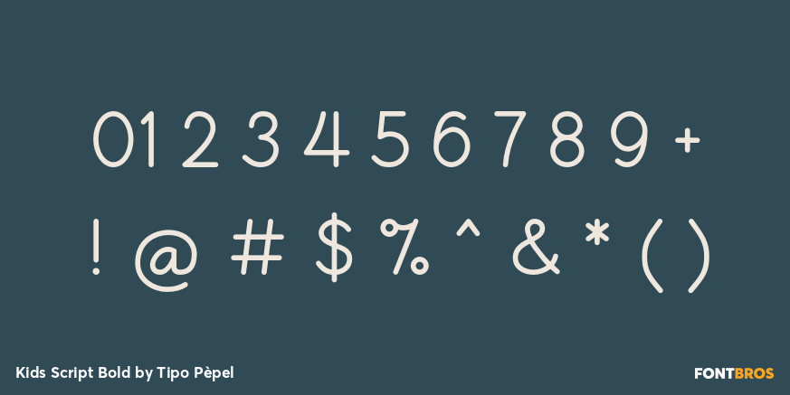 Kids Script Bold Font Poster #4