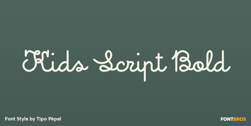 Kids Script Bold Font Poster #1