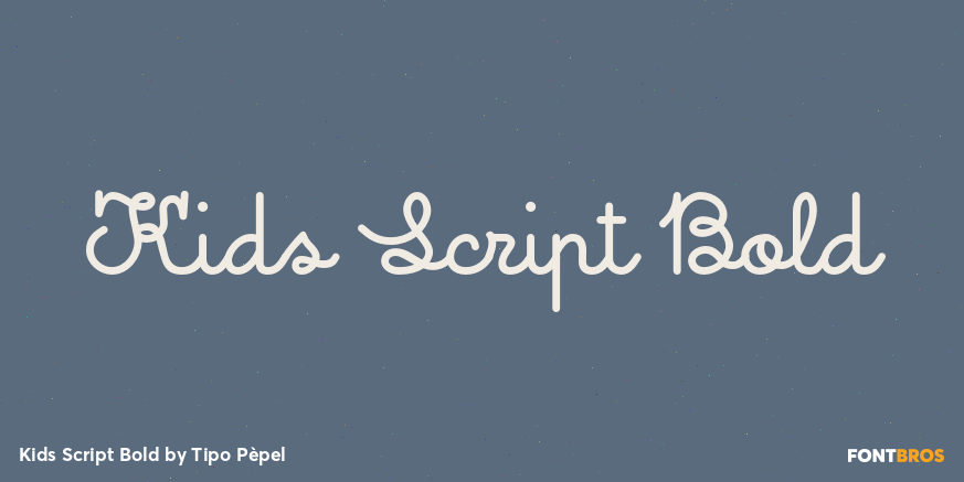 Kids Script Bold Poster