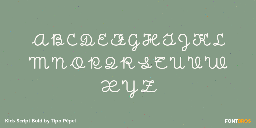 Kids Script Bold Font Poster #2