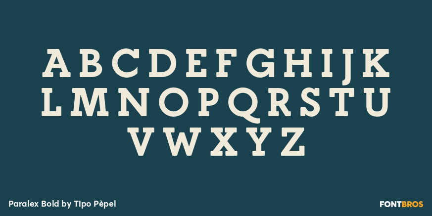Paralex Bold Font Poster #2