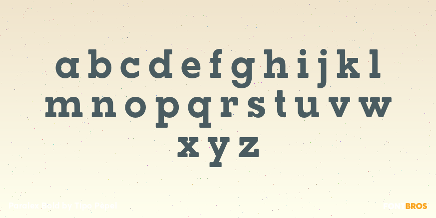 Paralex Bold Font Poster #3