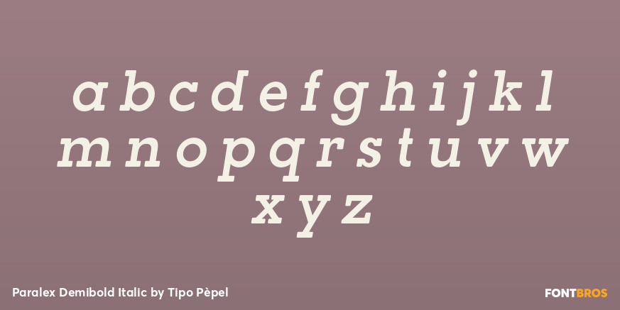 Paralex Demibold Italic Font Poster #3