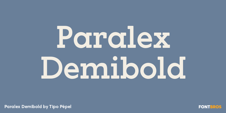 Paralex Demibold Font Poster #1