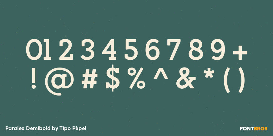 Paralex Demibold Font Poster #4