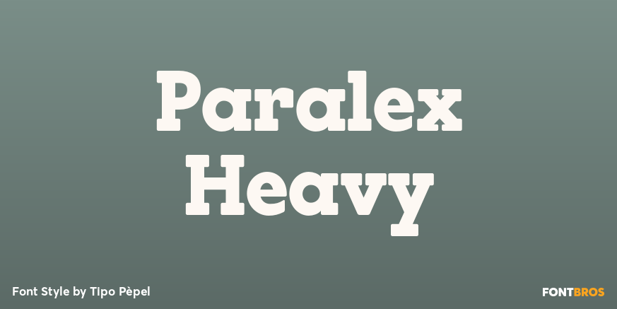 Paralex Heavy Font Poster #1