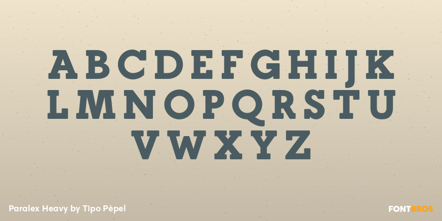 Paralex Heavy Font Poster #2