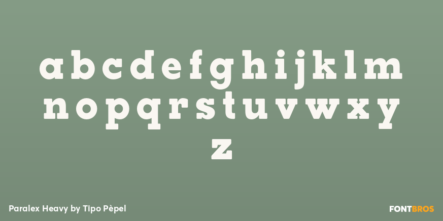 Paralex Heavy Font Poster #3