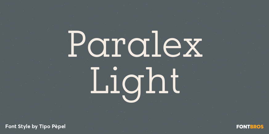 Paralex Light Font Poster #1