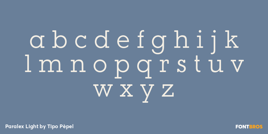 Paralex Light Font Poster #1