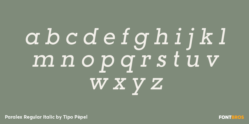 Paralex Regular Italic Font Poster #3