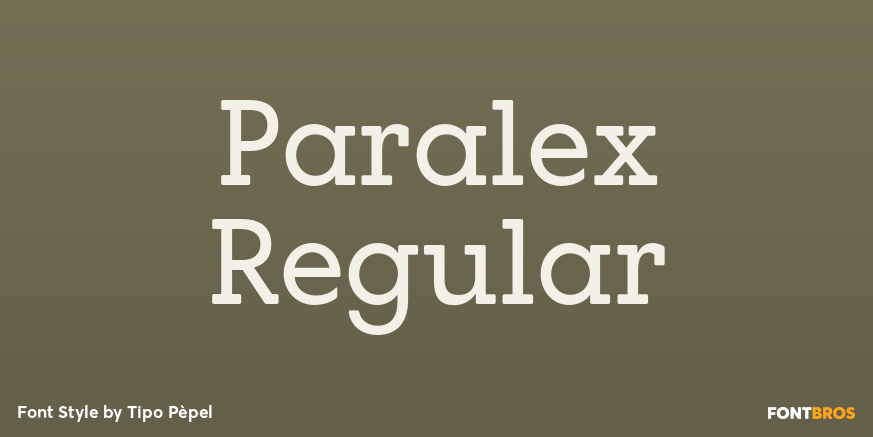 Paralex Regular Font Poster #1