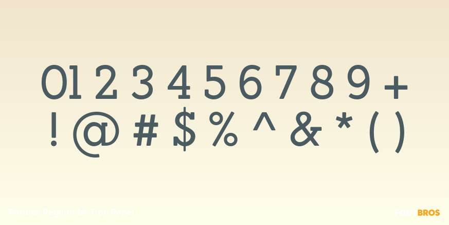 Paralex Regular Font Poster #1